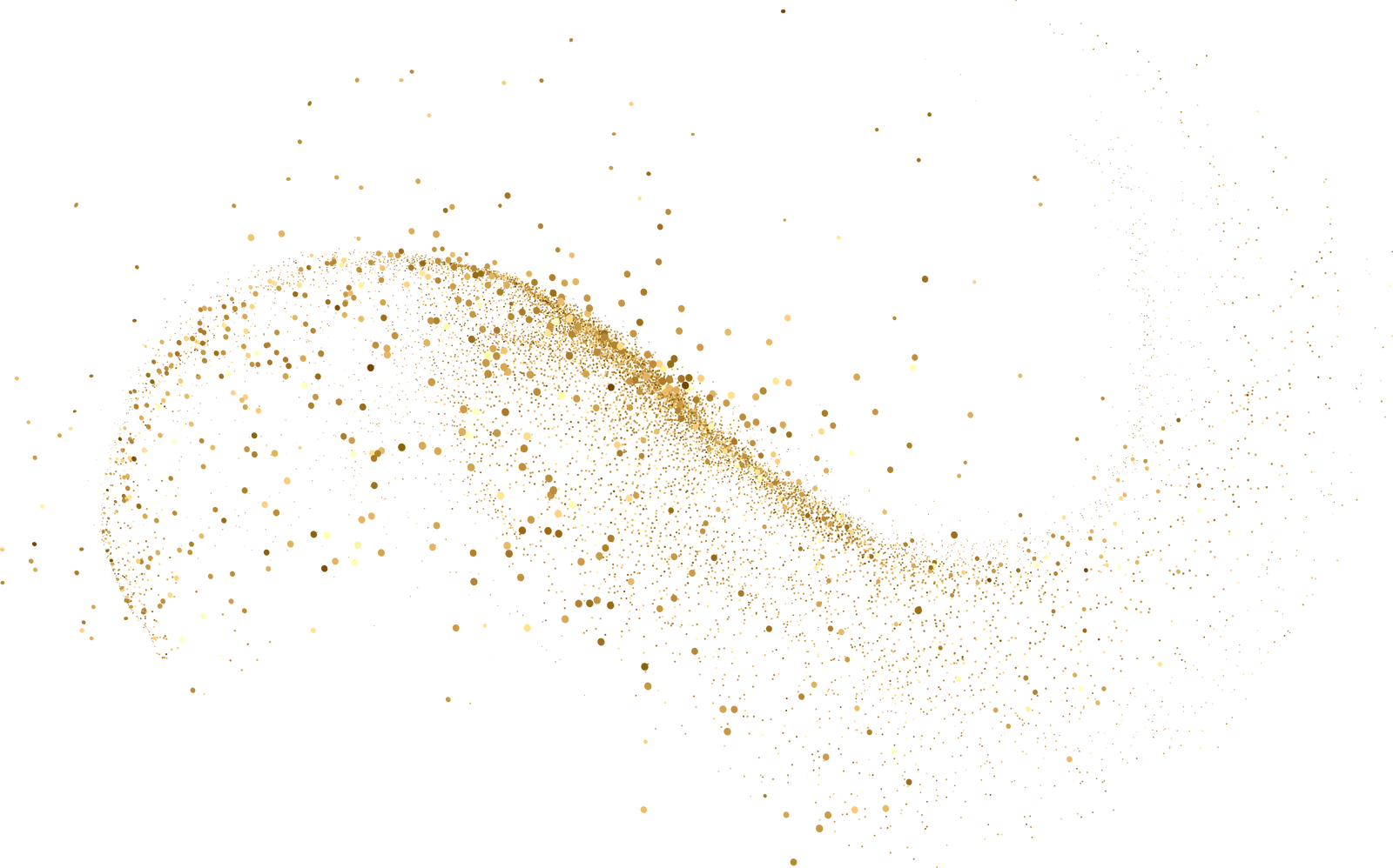 Gold glitter